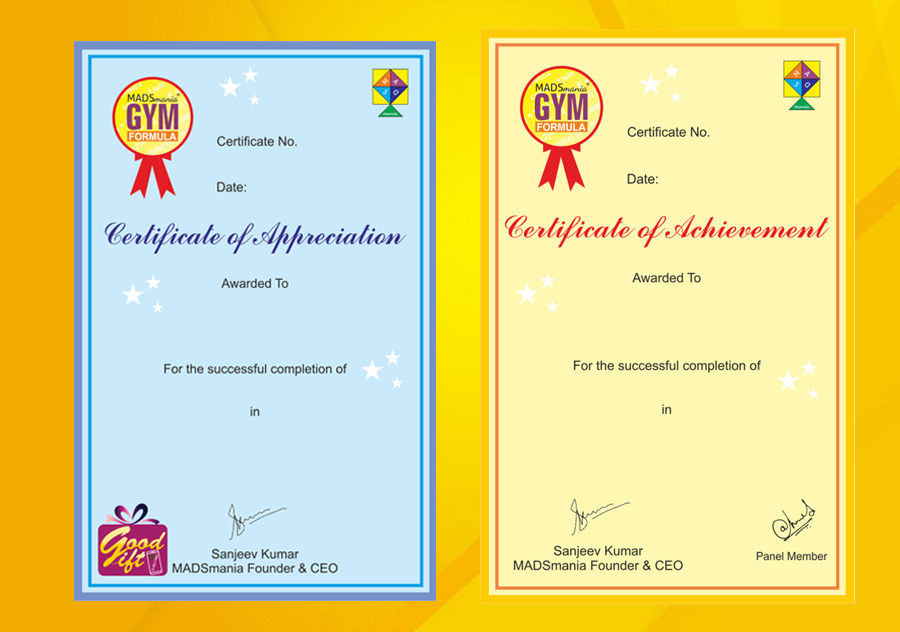 MADSmania Certificates